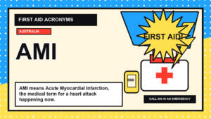 AMI first aid acronym visual guide