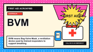BVM first aid acronym visual guide