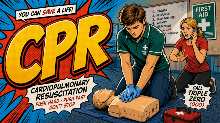CPR first aid acronym visual guide