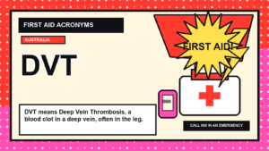 DVT first aid acronym visual guide