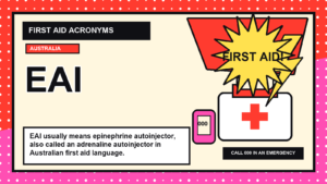 EAI first aid acronym visual guide
