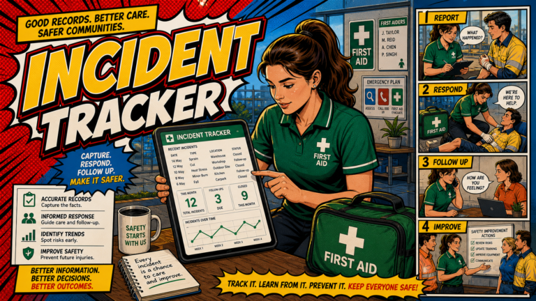 First Aid Incident Tracker visual guide