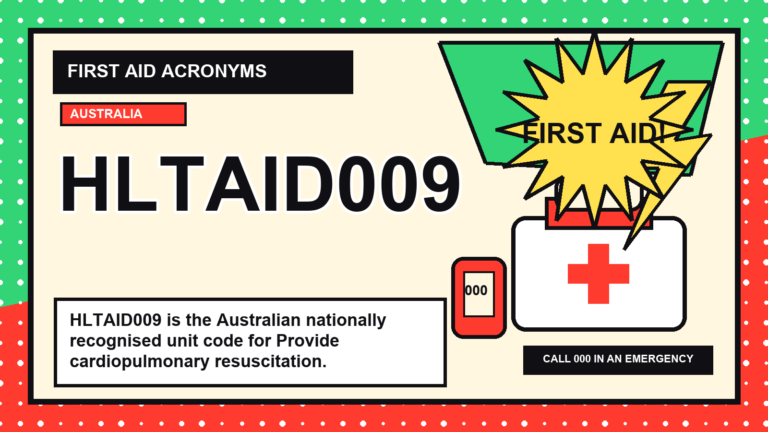 HLTAID009 first aid acronym visual guide
