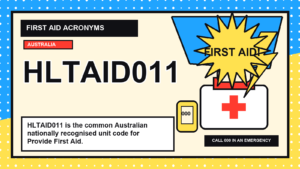 HLTAID011 first aid acronym visual guide