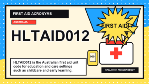 HLTAID012 first aid acronym visual guide
