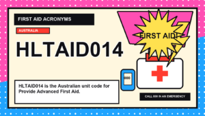 HLTAID014 first aid acronym visual guide