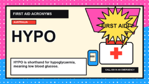 HYPO first aid acronym visual guide
