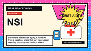 NSI first aid acronym visual guide