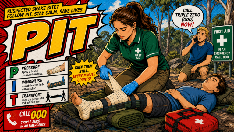 PIT first aid acronym visual guide