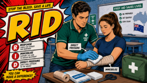 RID first aid acronym visual guide