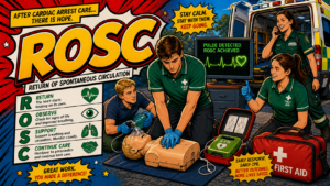 ROSC first aid acronym visual guide