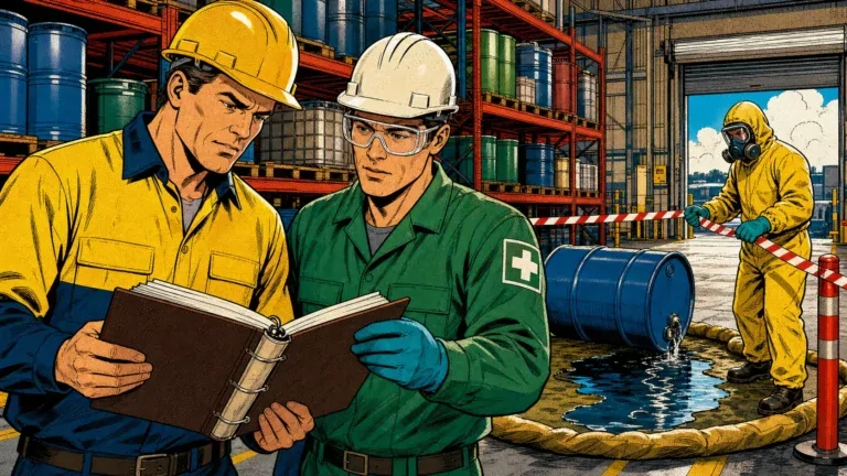 MSDS first aid acronym visual guide