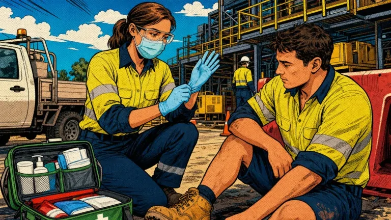 PPE first aid acronym visual guide