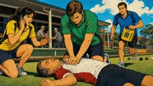 SCA first aid acronym visual guide